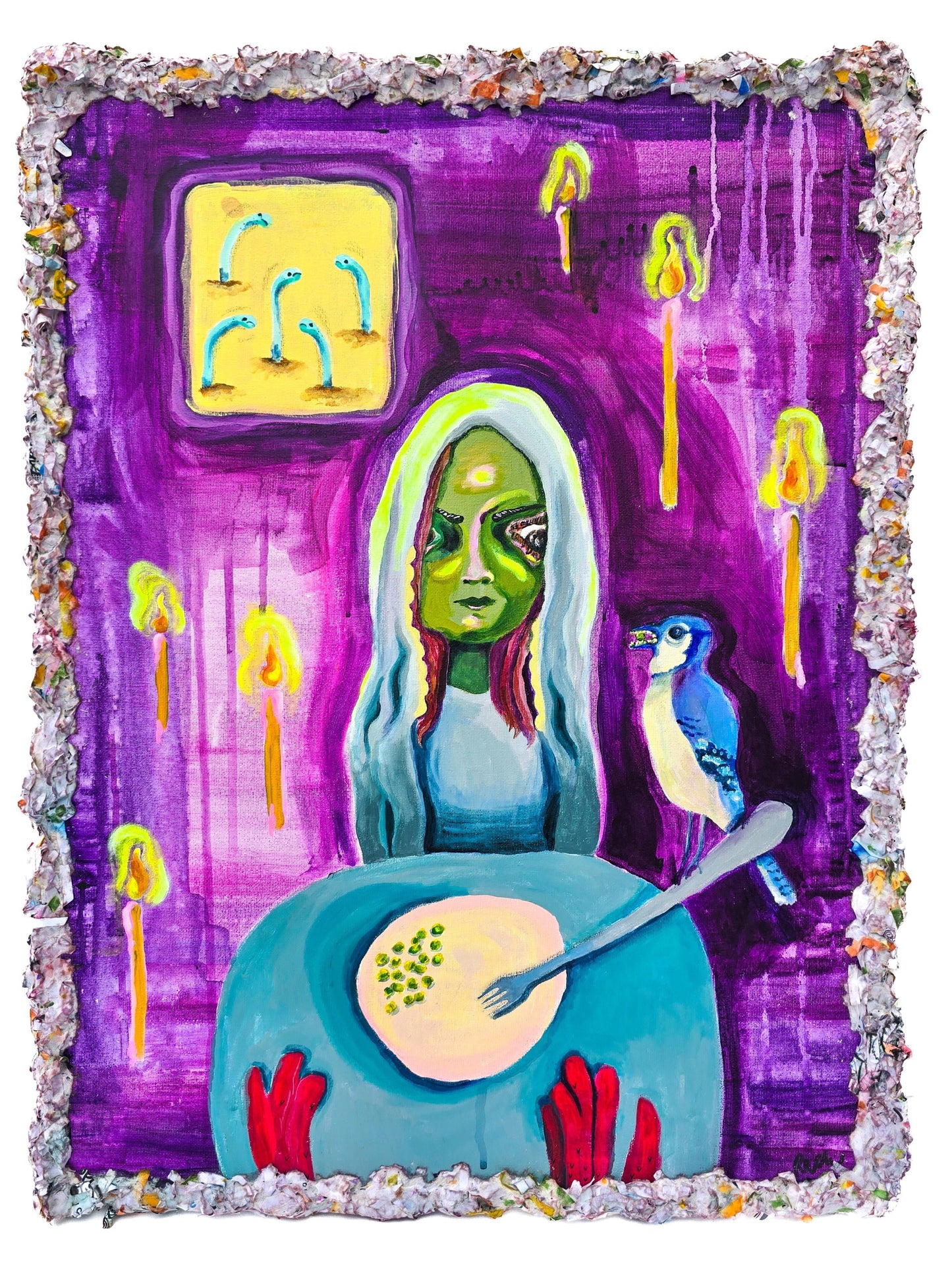 Pea Party painting