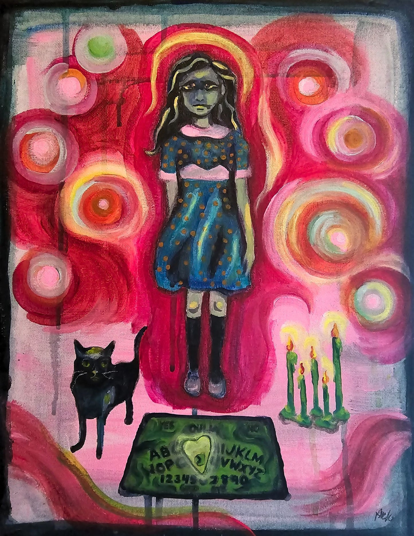 Edith's Seance Debut Painting